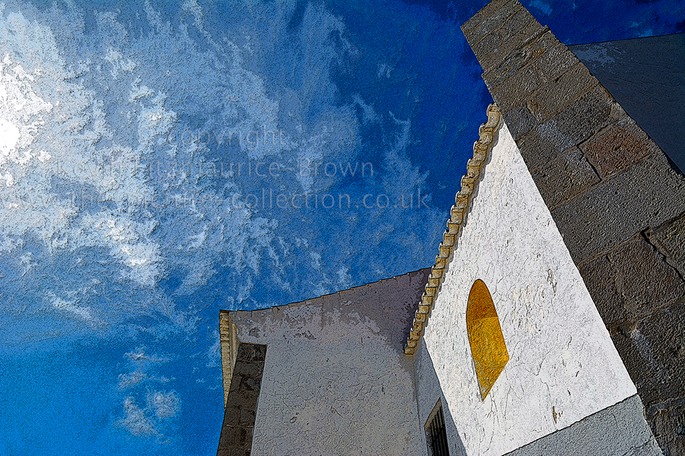 PART OF HOUSE AND SKY ALGARVE PORTUGAL